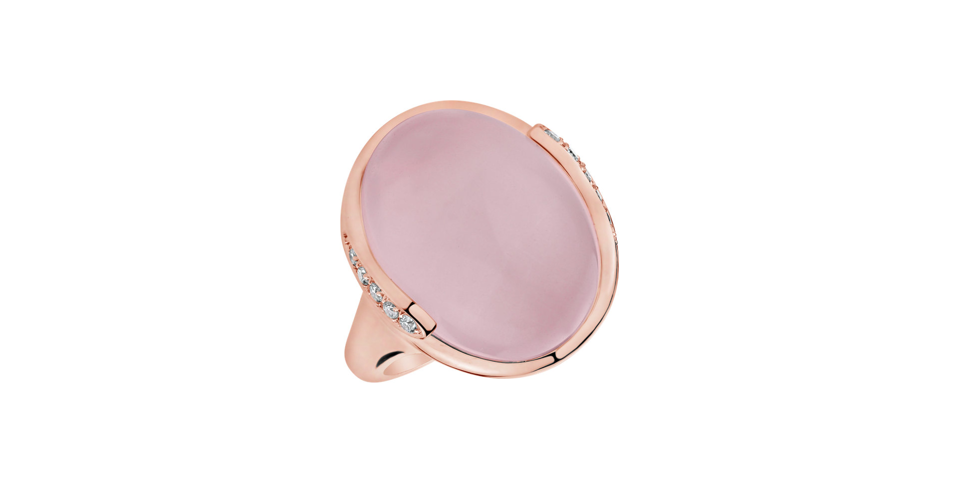 Prsten s růženínem a diamanty Charming Opera