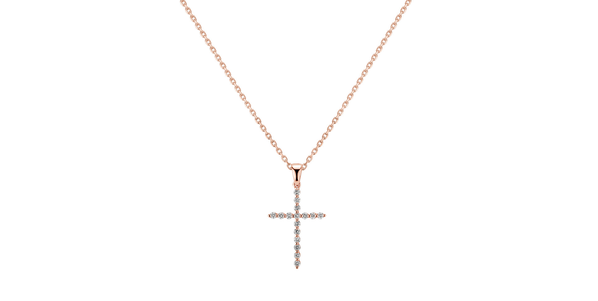 Přívěs s diamanty Serenity Cross