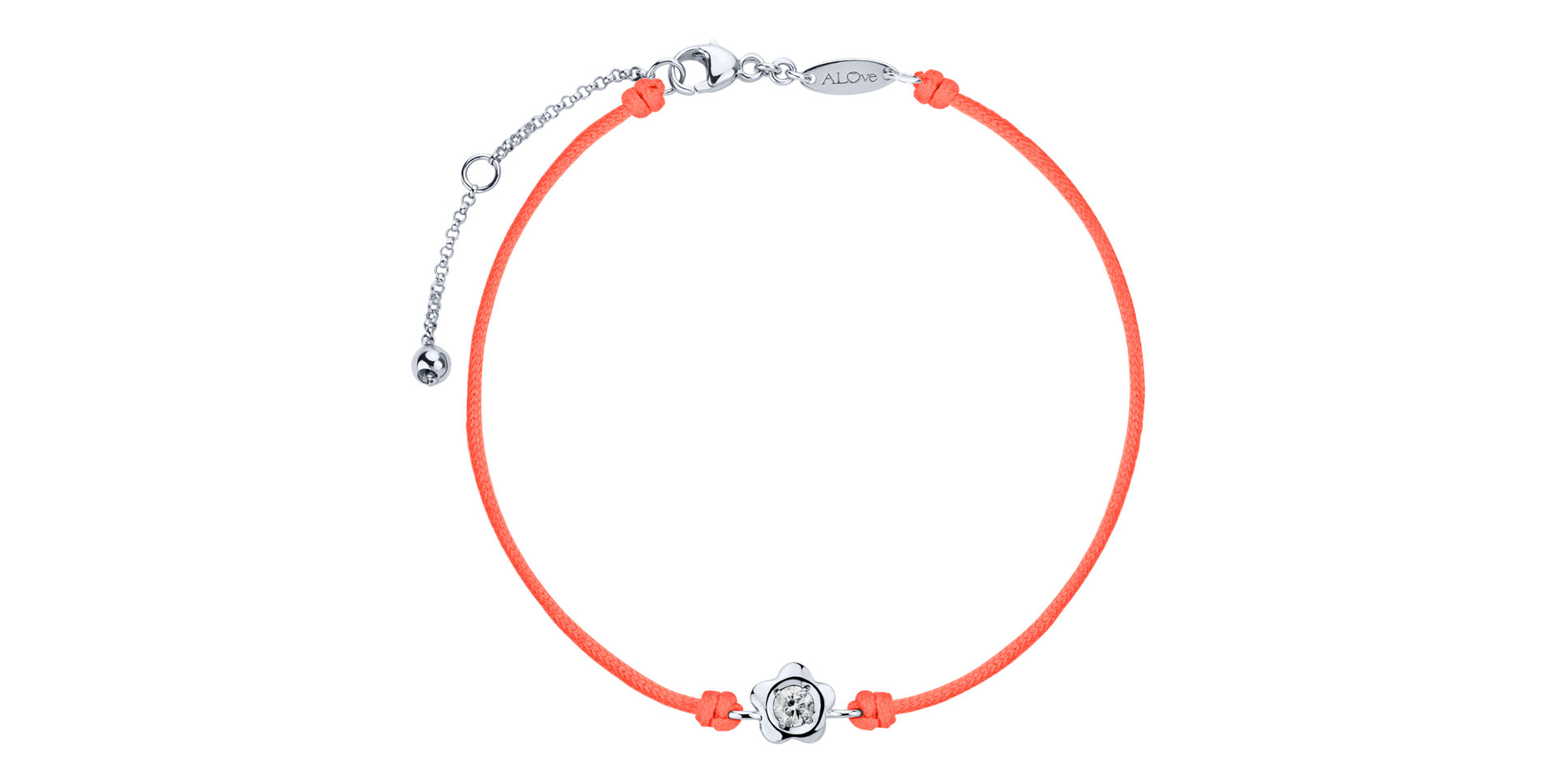 Diamantový náramek se šňůrkou Diamond Blossom