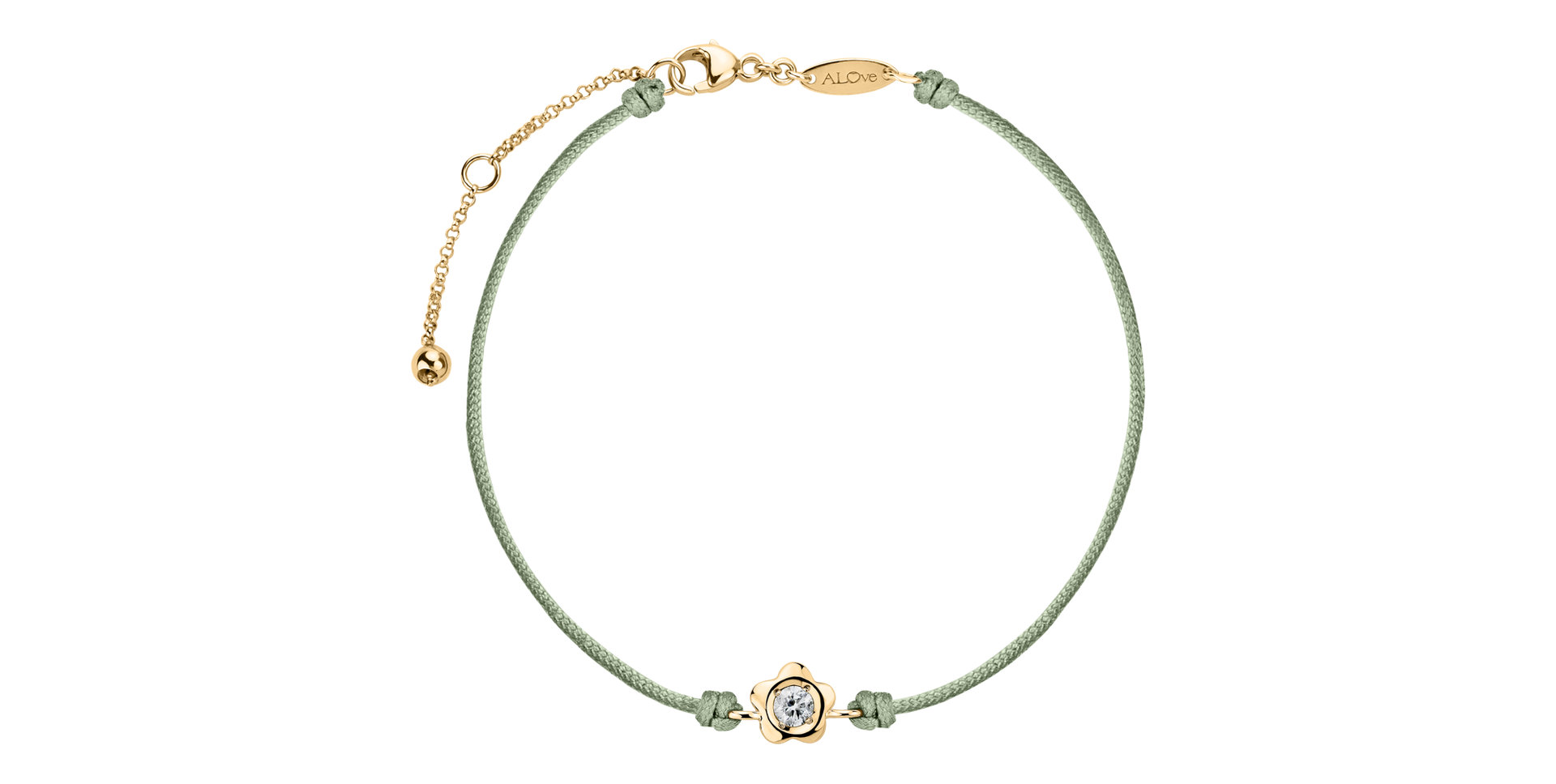 Diamantový náramek se šňůrkou Diamond Blossom