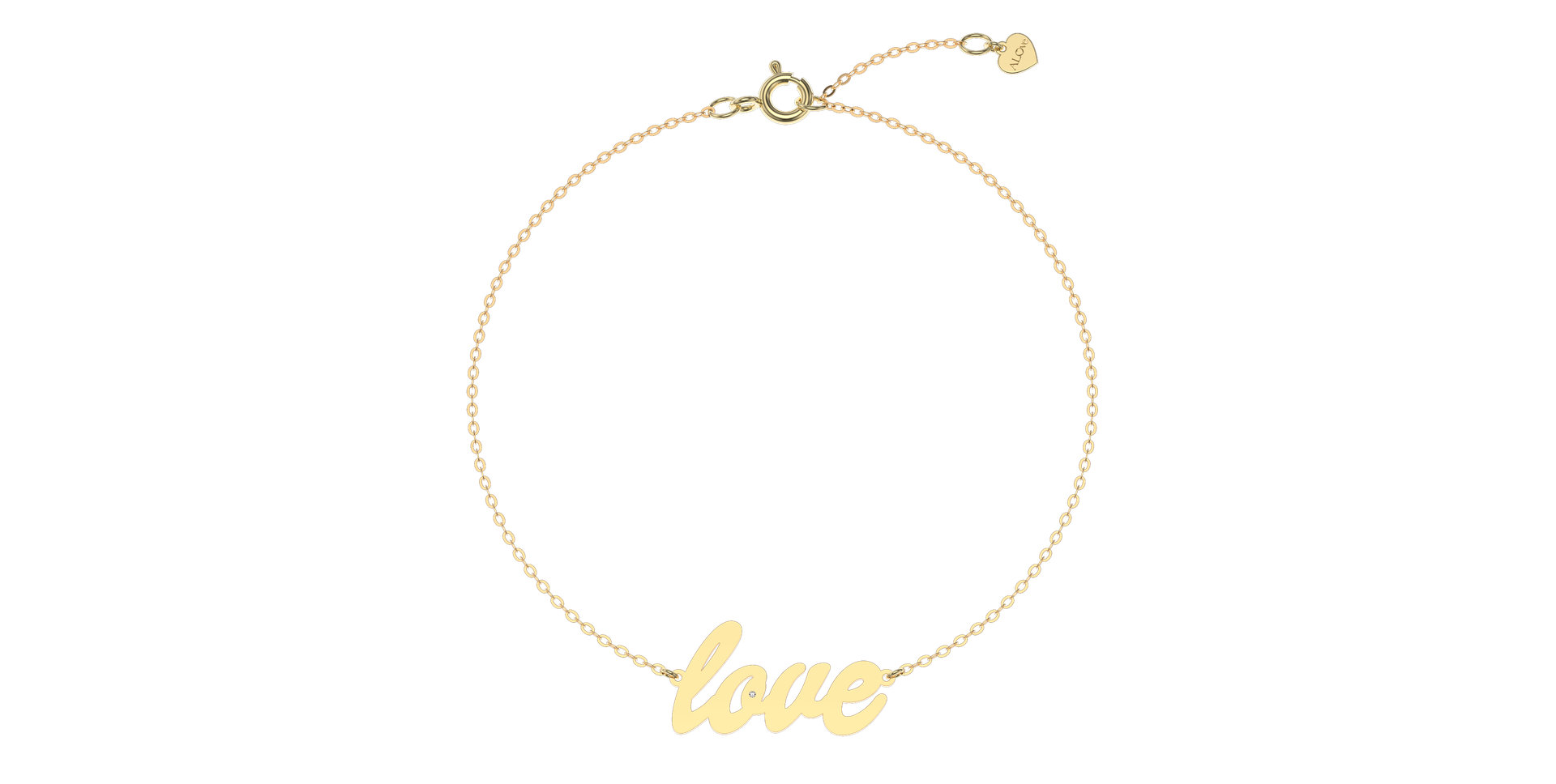 Náramek s diamantem Love