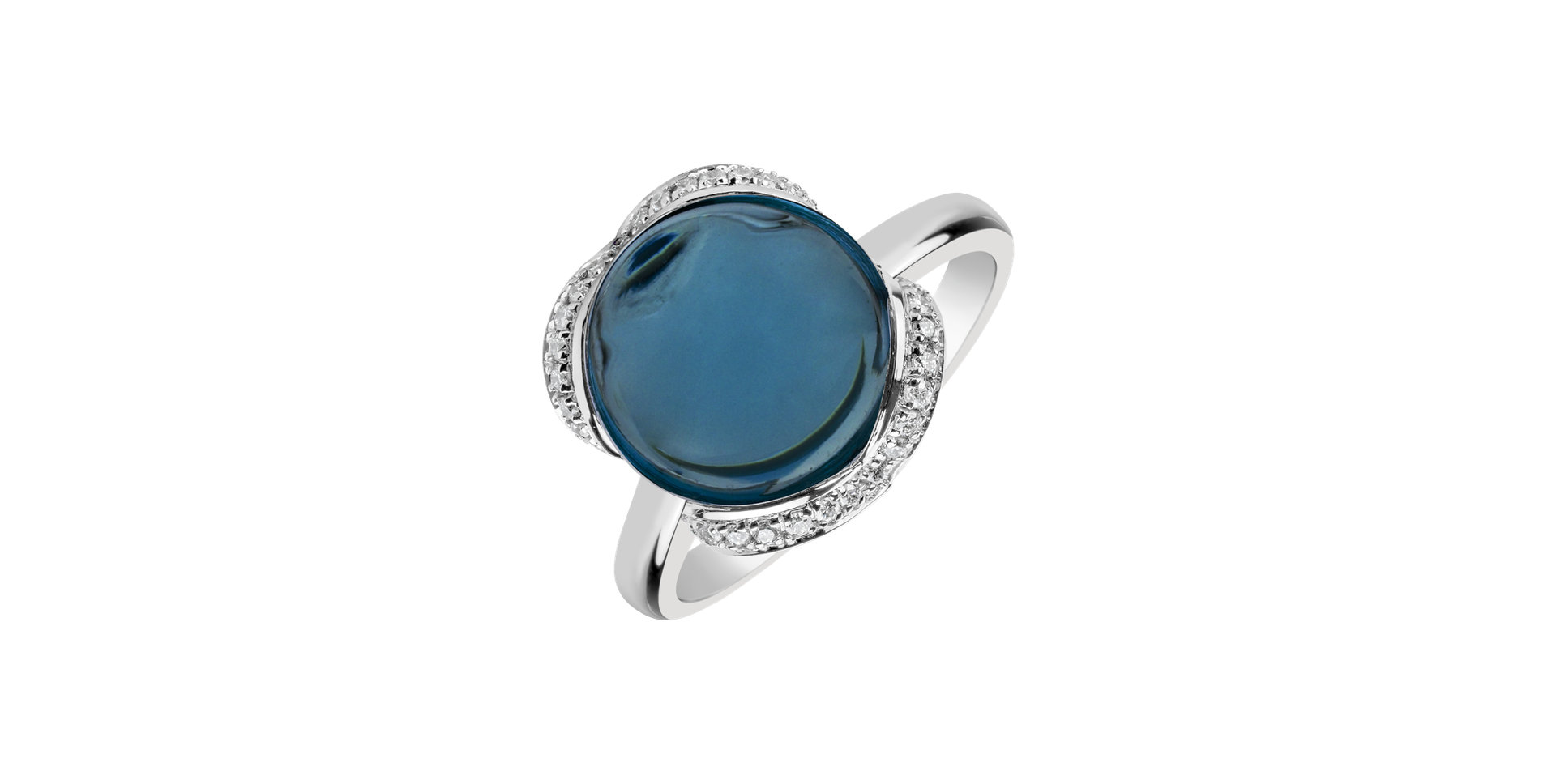 Prsten s topazem a diamanty Rainbow Princess