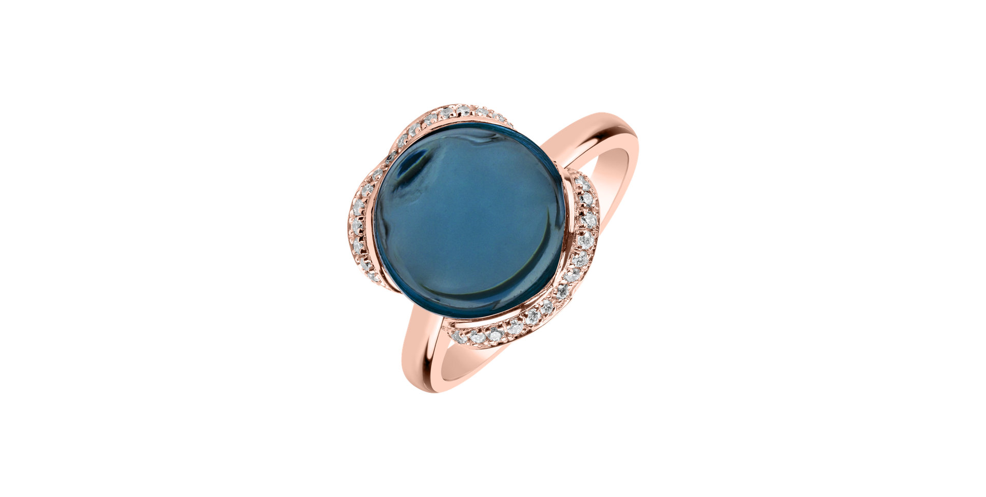 Prsten s topazem a diamanty Rainbow Princess