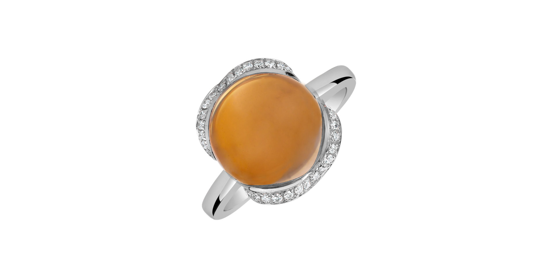 Prsten s quartzem diamanty Rainbow Princess