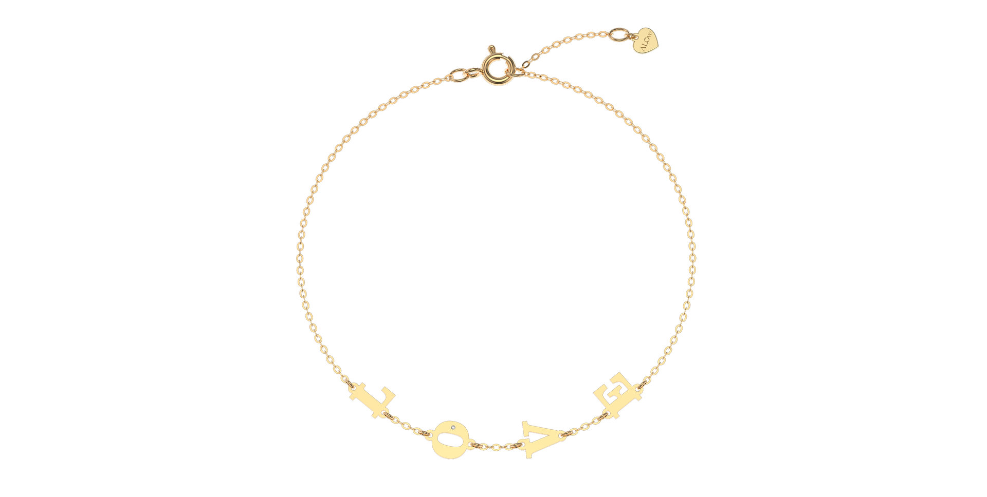 Náramek s diamantem LOVE