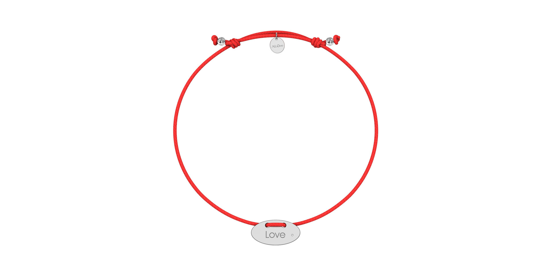 Diamantový náramek se šňůrkou Stamp