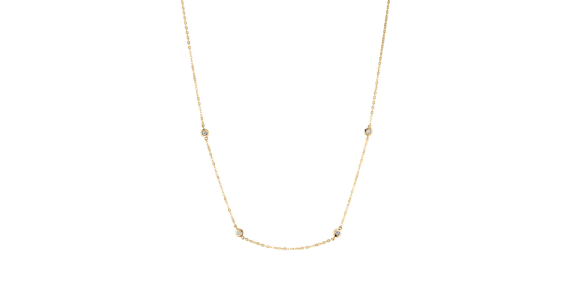 Náhrdelník s diamanty Dots