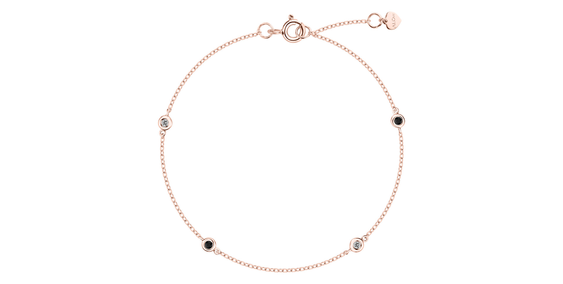 Náramek s diamanty Dots