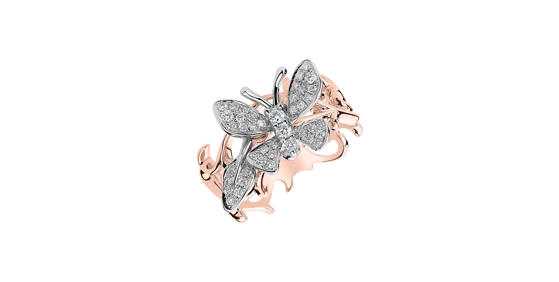 Prsten s diamanty Lush Butterfly