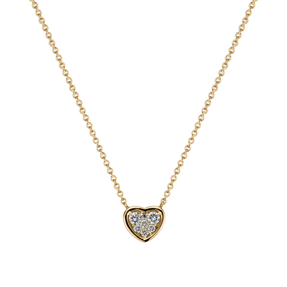 Náhrdelník s diamanty Moon Love