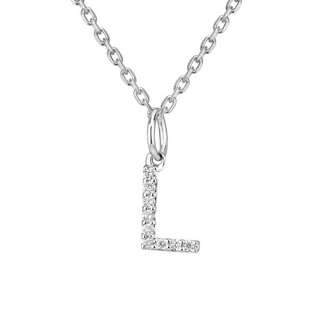 Přívěsek s diamanty Line Glitter  L