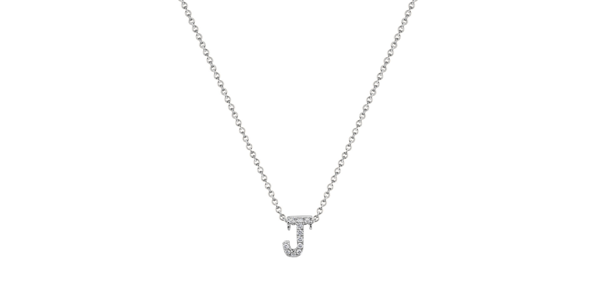 Náhrdelník s diamanty Diamond Letter