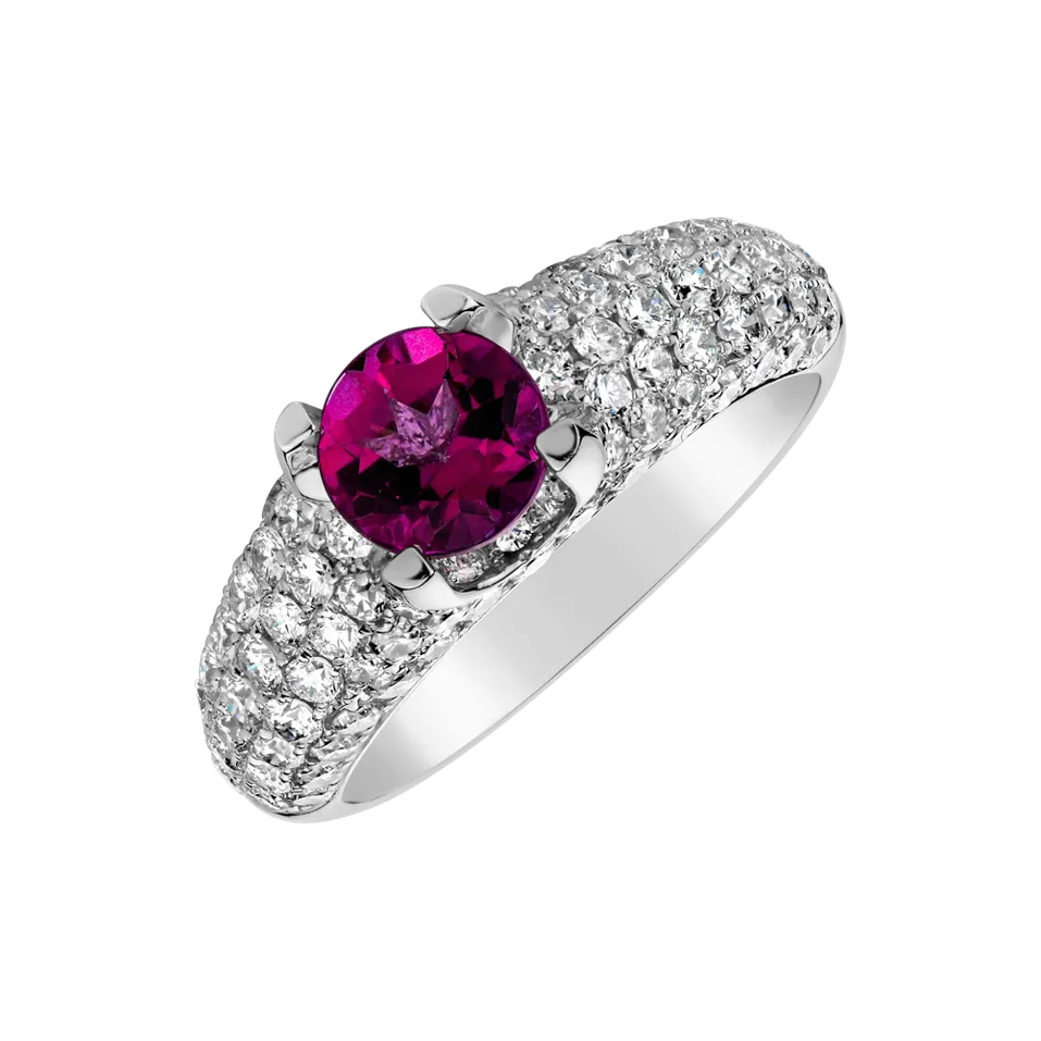 Prsten s topazem a diamanty Glamorous Ladyship