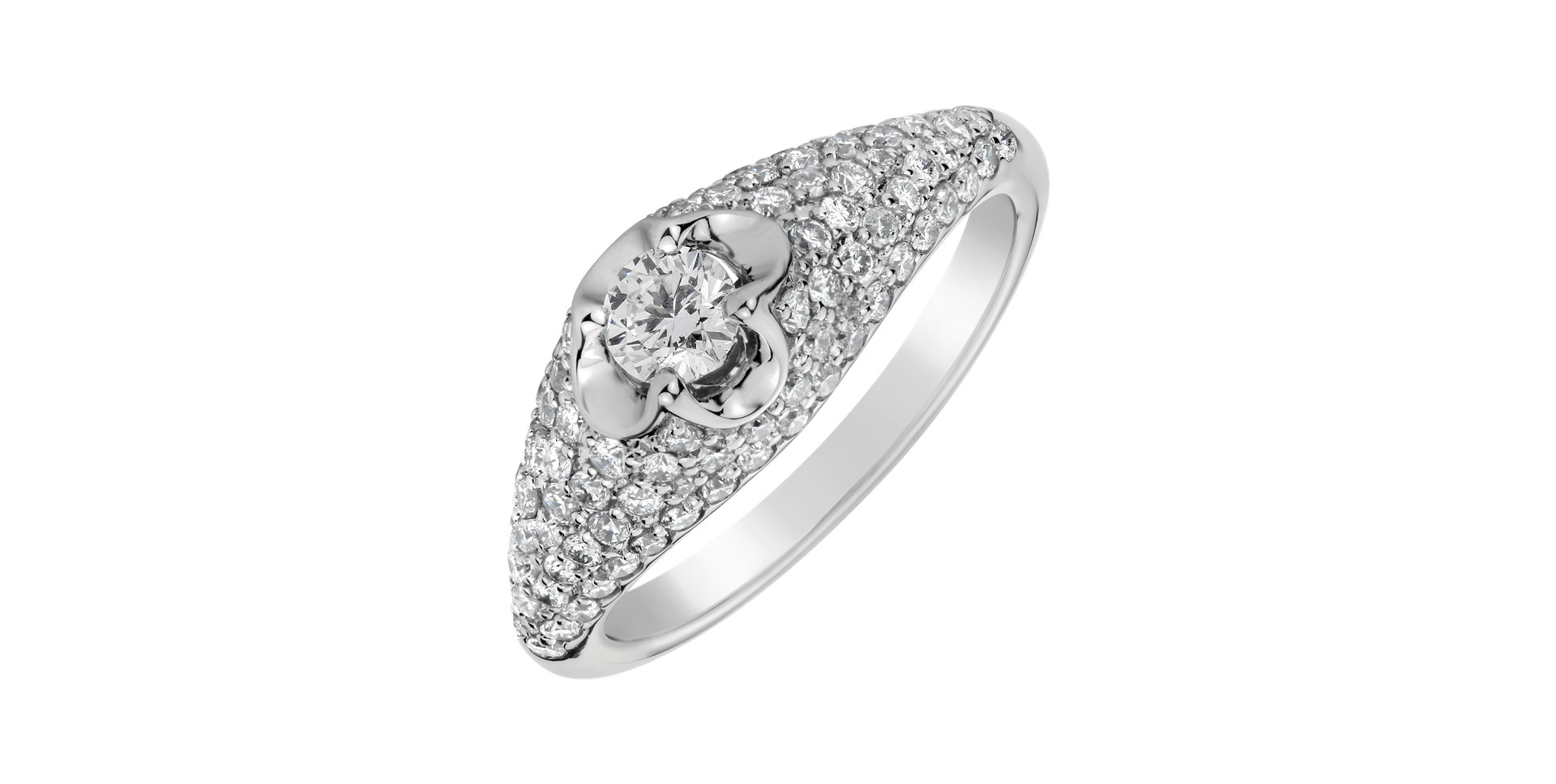 Prsten s diamanty Deluxe Quatrefoil