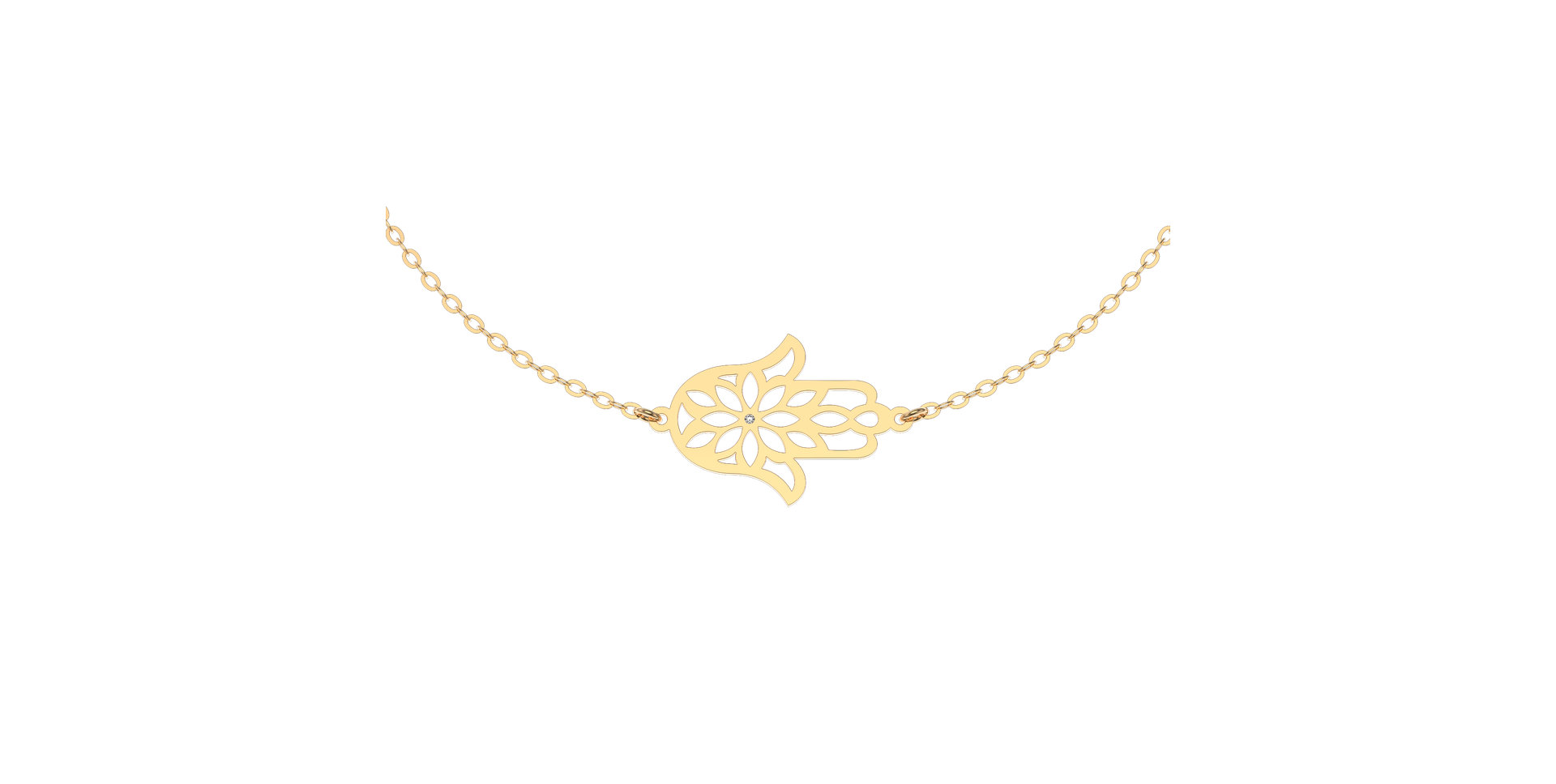 Náramek s diamantem Fatima Flower