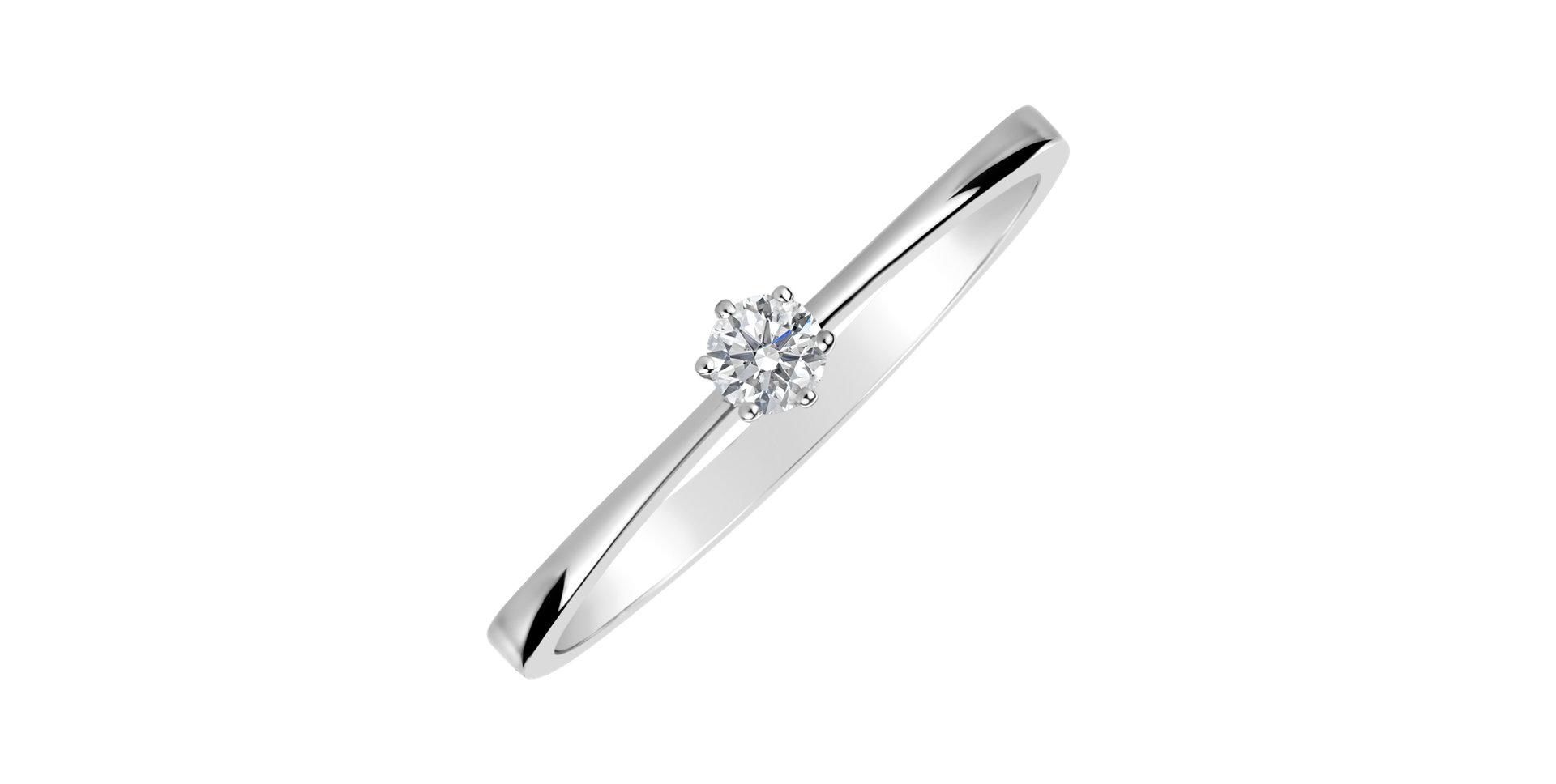 Prsten s diamantem Made with Love