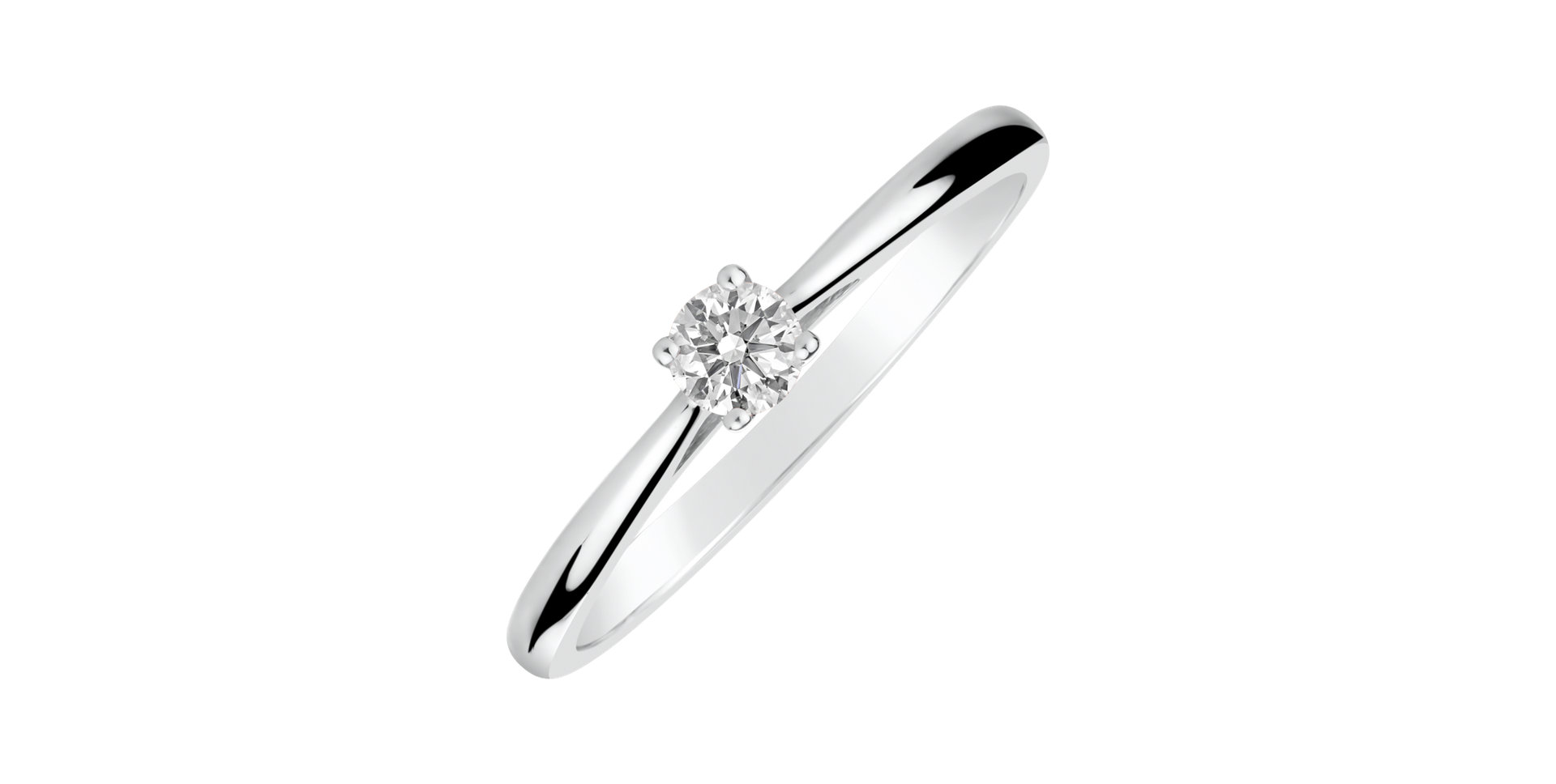 Prsten s diamantem Made with Love