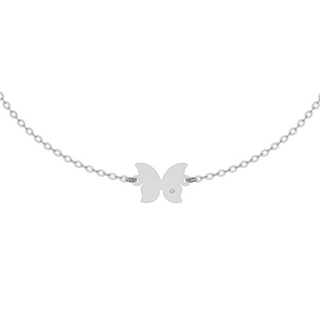 Náramek s diamantem Little Butterfly