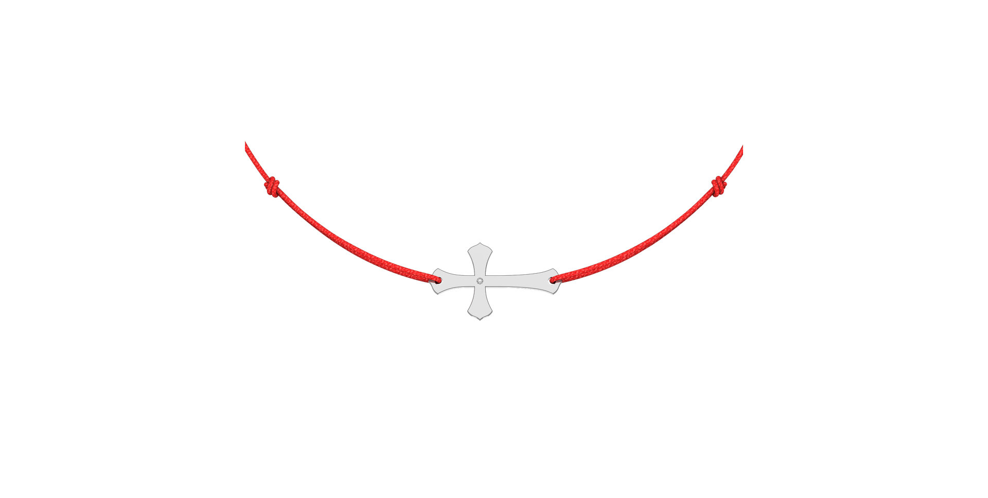 Diamantový náramek se šňůrkou Faith