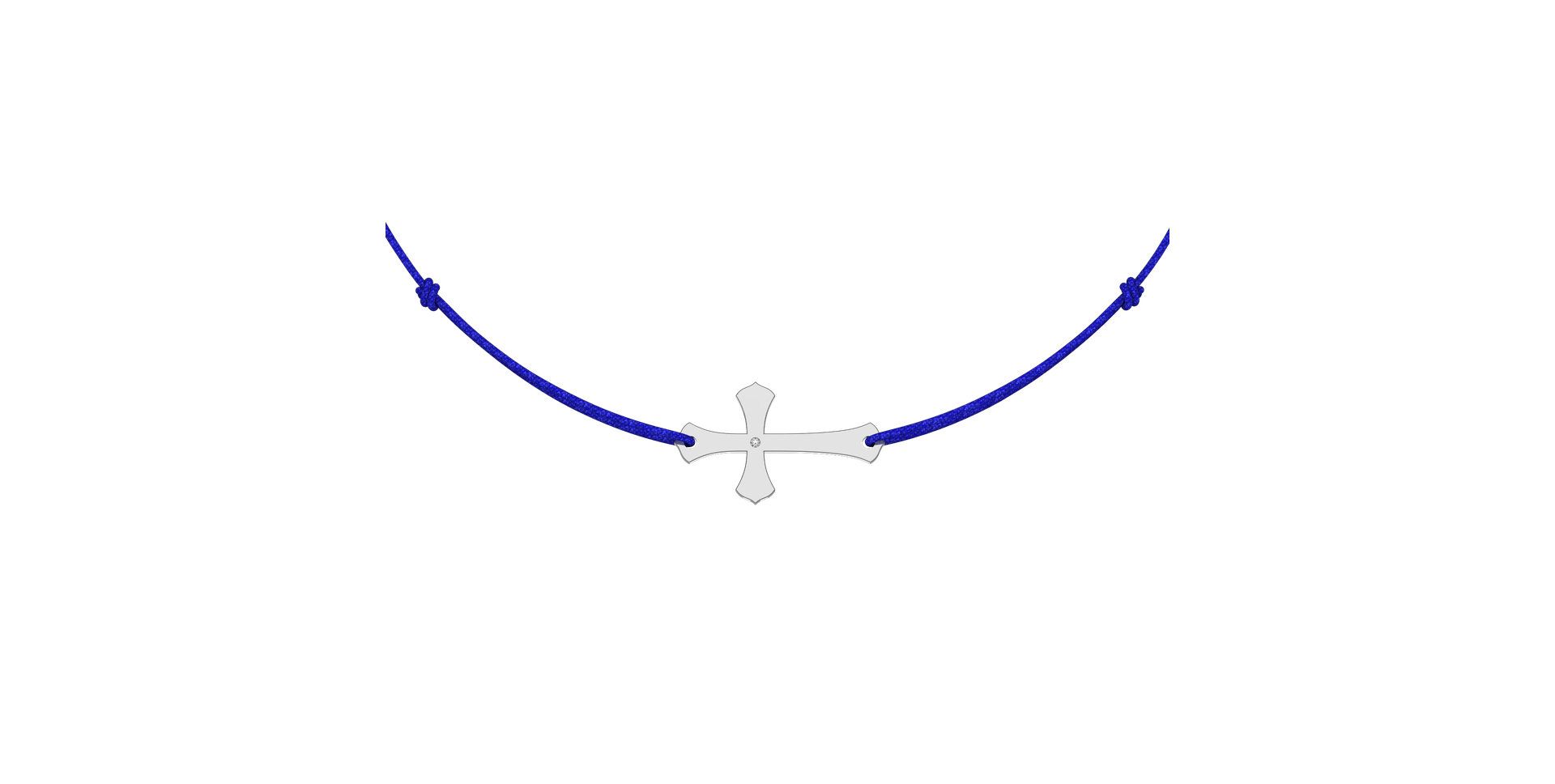 Diamantový náramek se šňůrkou Faith