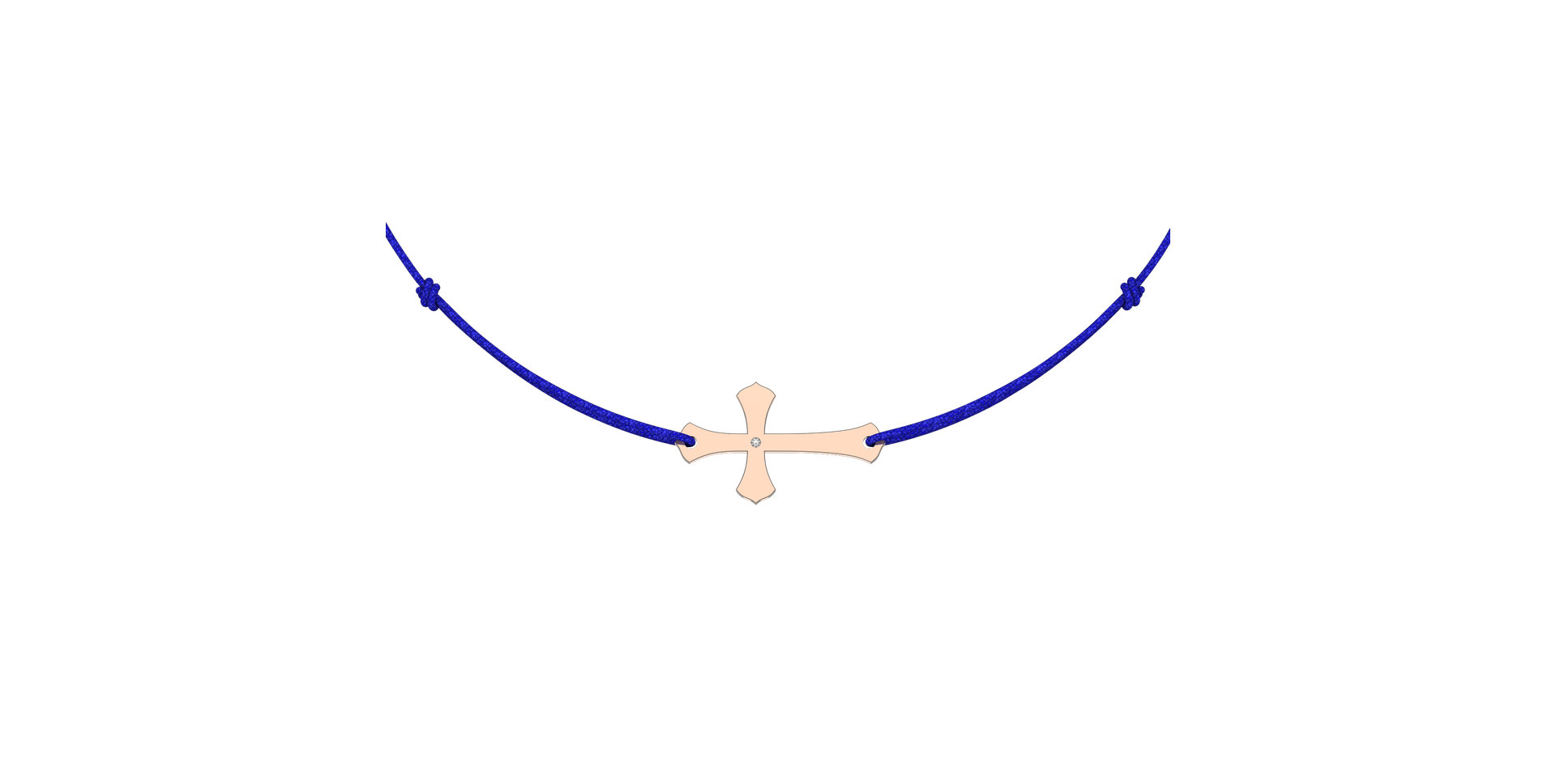 Diamantový náramek se šňůrkou Faith