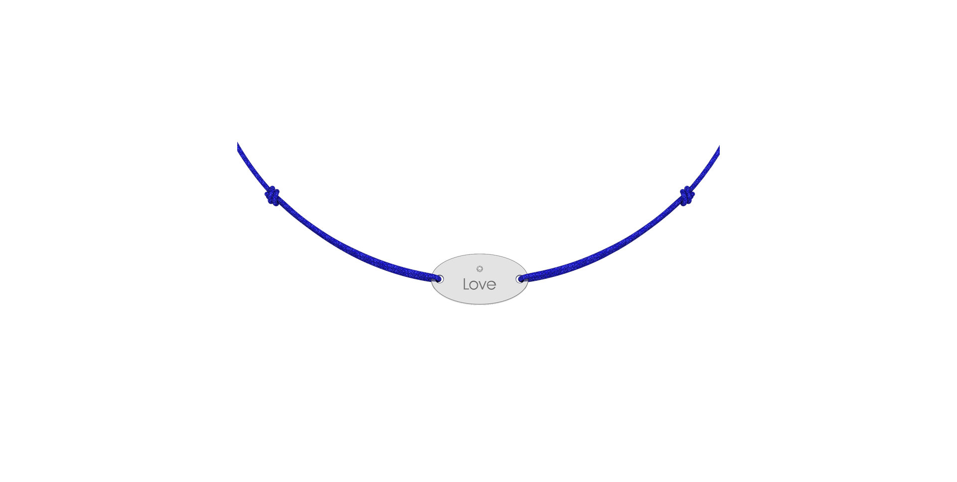 Diamantový náramek se šňůrkou Gold Stamp