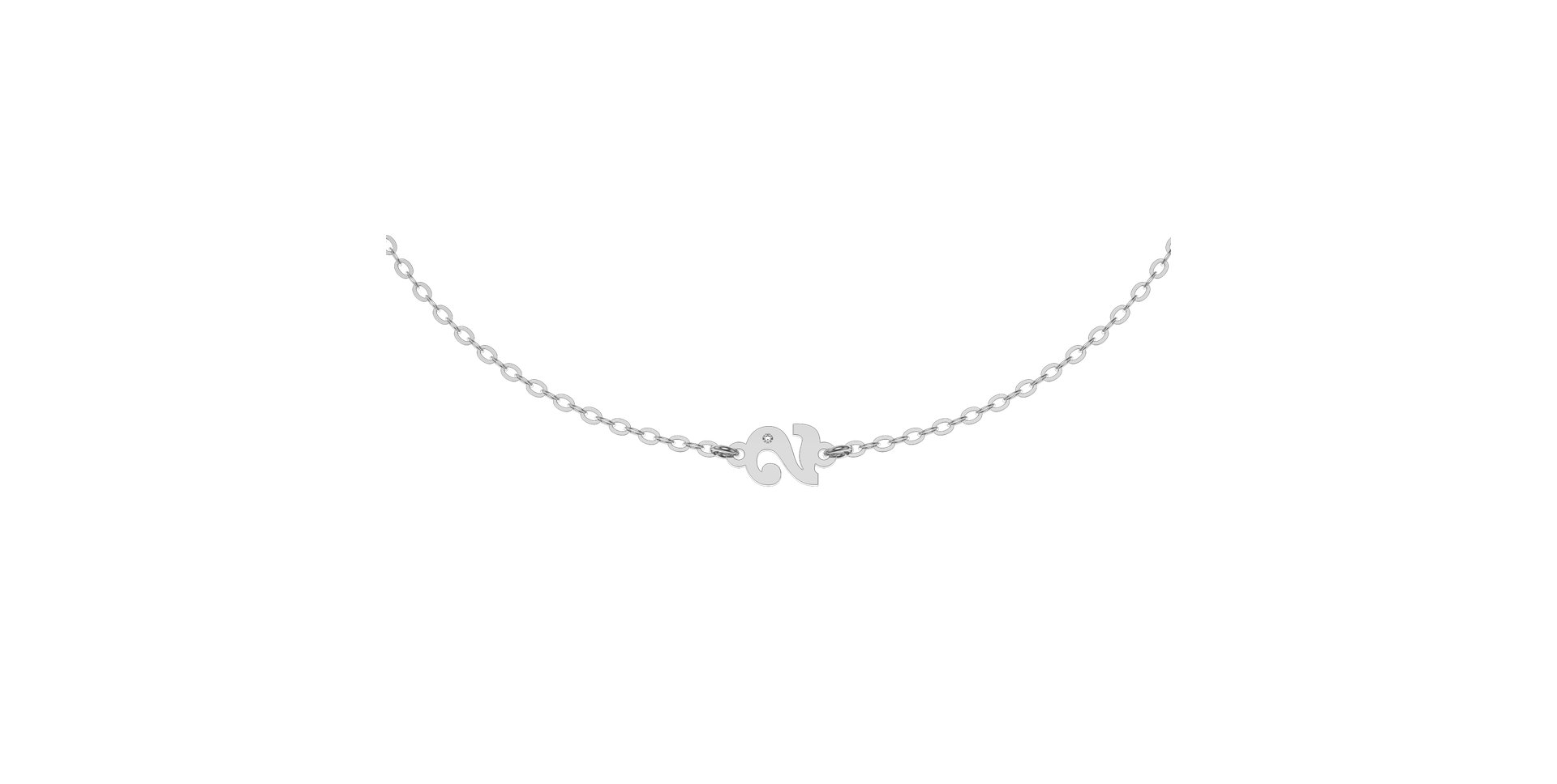 Náramek s diamantem Lucky Two