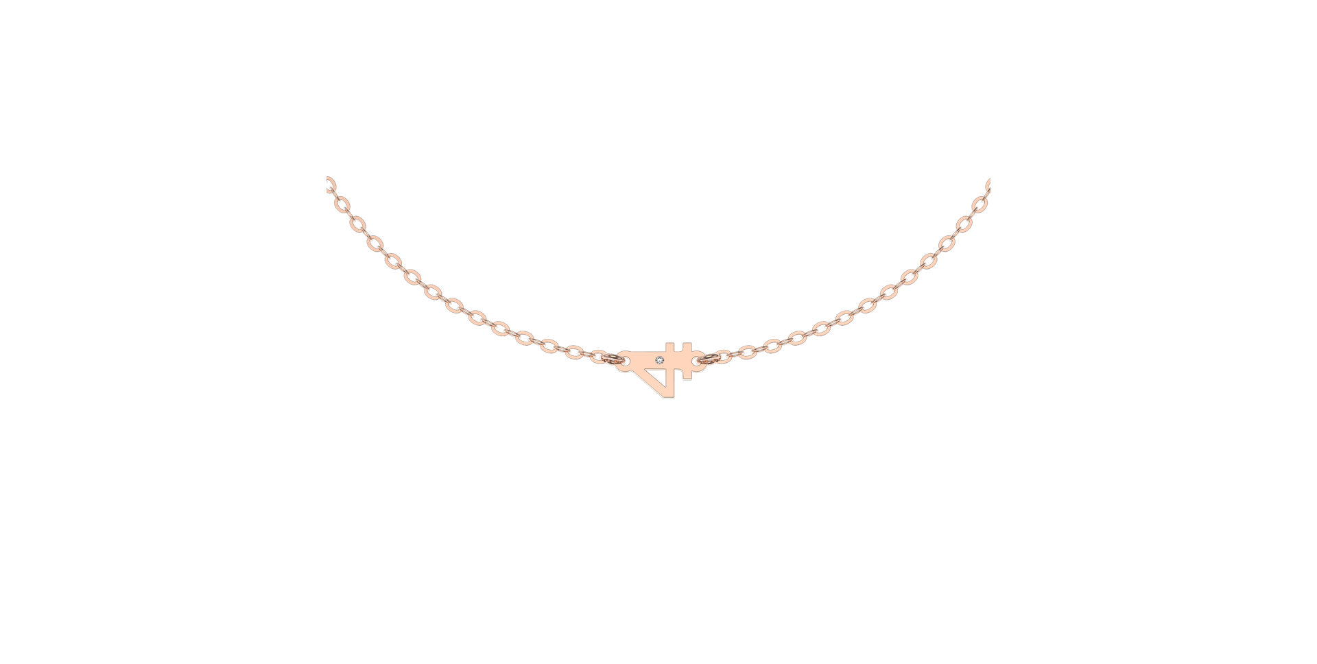 Náramek s diamantem Lucky Four