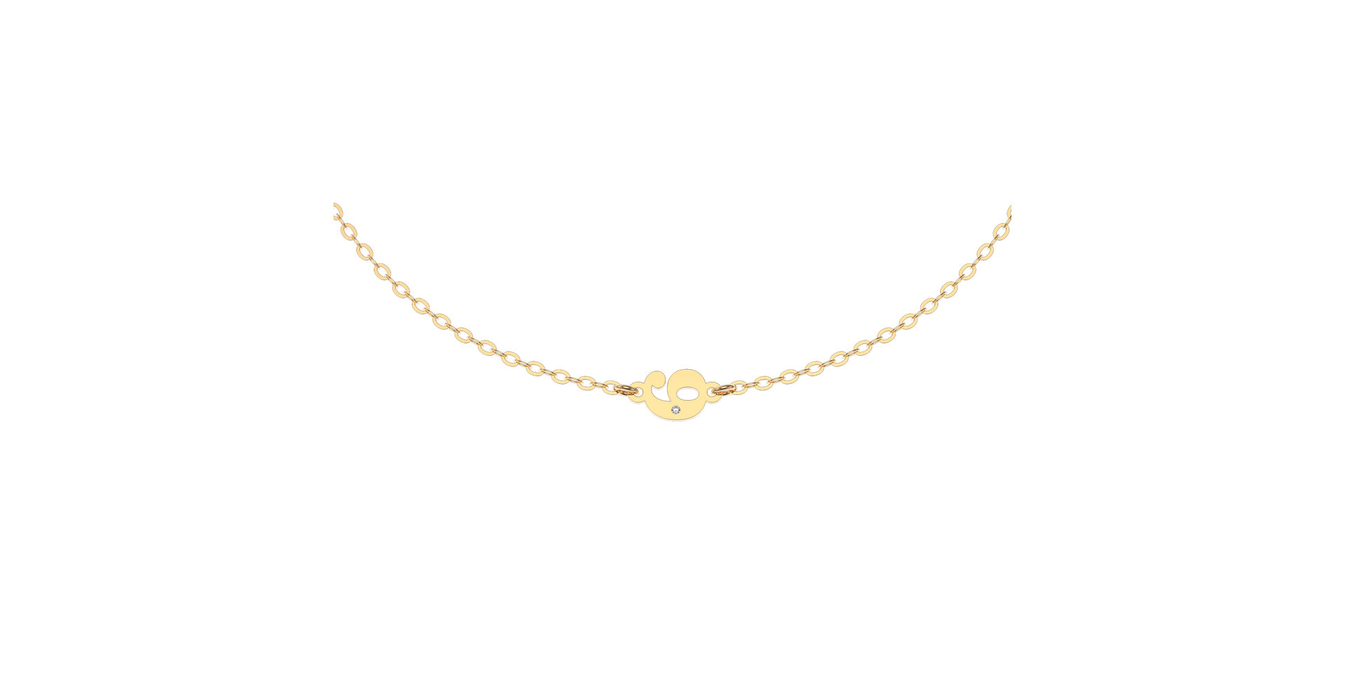 Náramek s diamantem Lucky Six