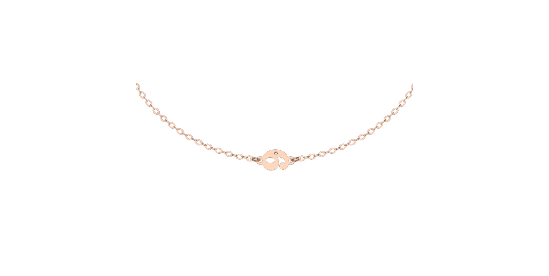 Náramek s diamantem Lucky Nine