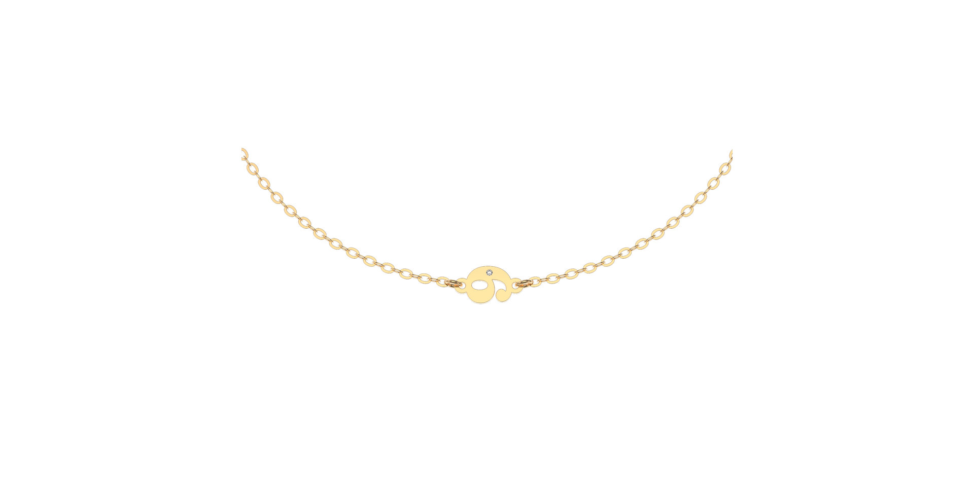 Náramek s diamantem Lucky Nine