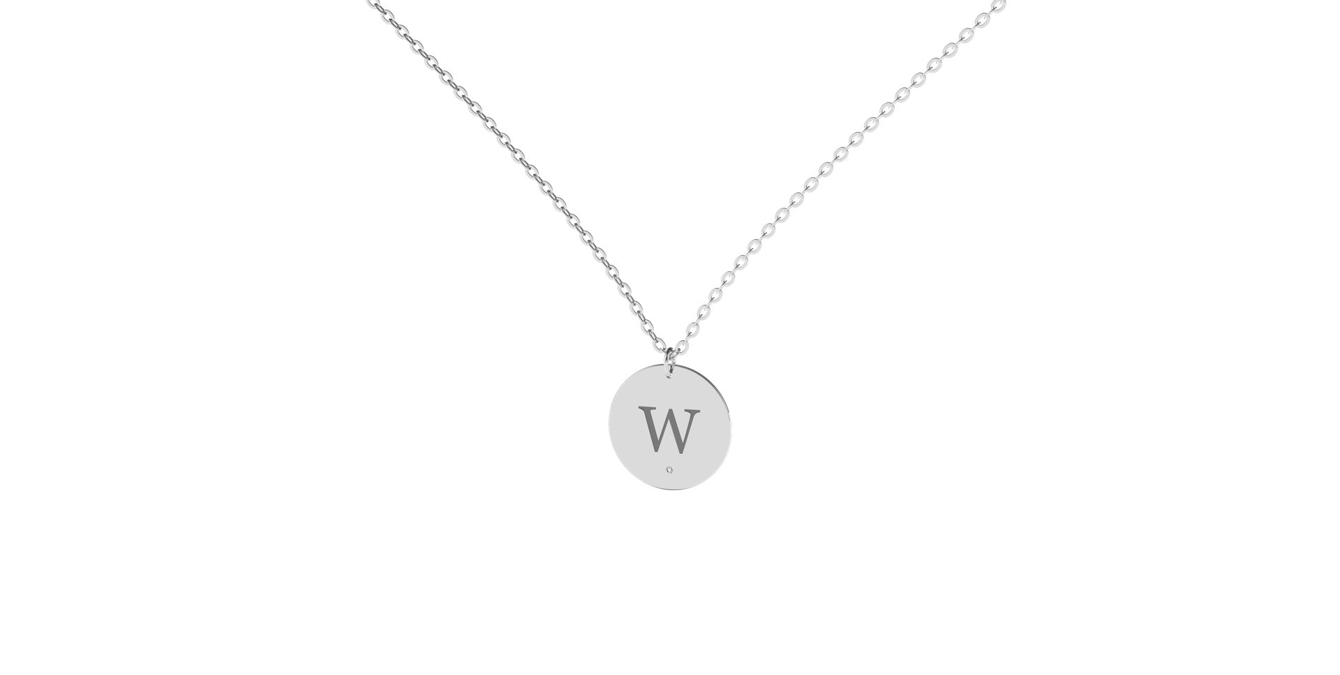 Náhrdelník s diamantem Big Coins W