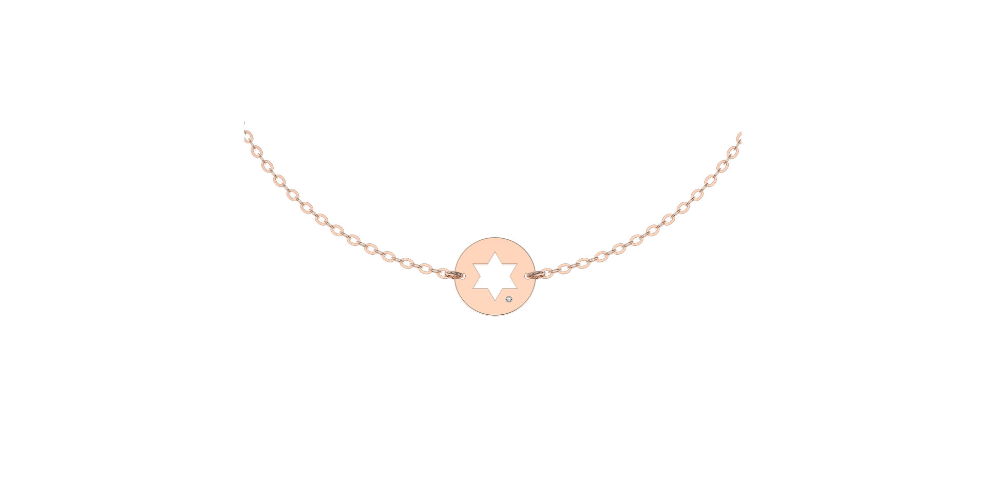 Náramek s diamantem Jude Star