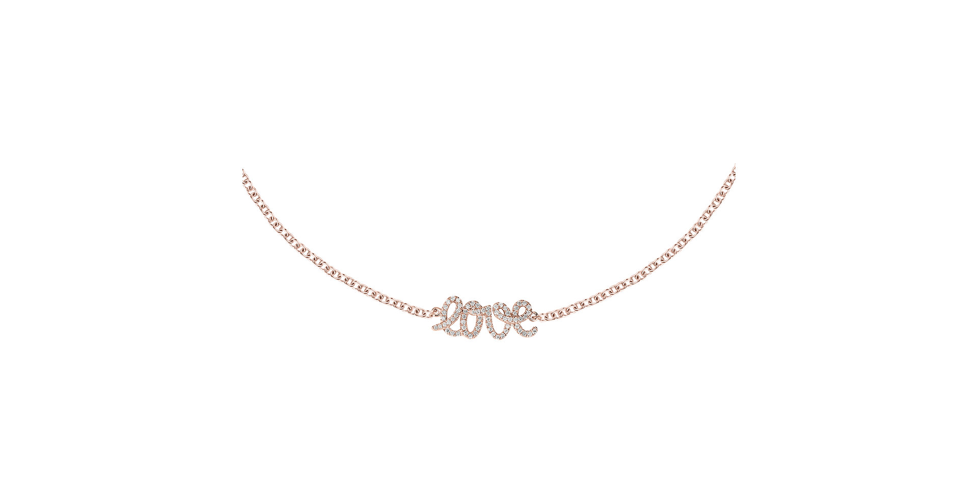 Náramek s diamanty Glittering Love