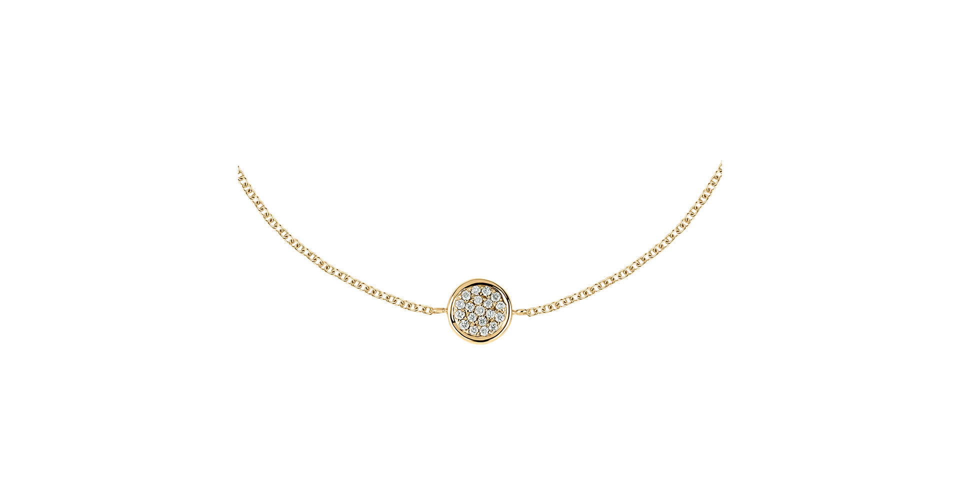 Náramek s diamanty Endless Circle