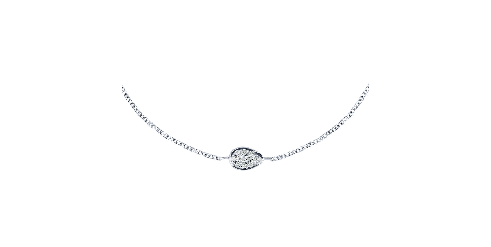 Náramek s diamanty Shiny Drop