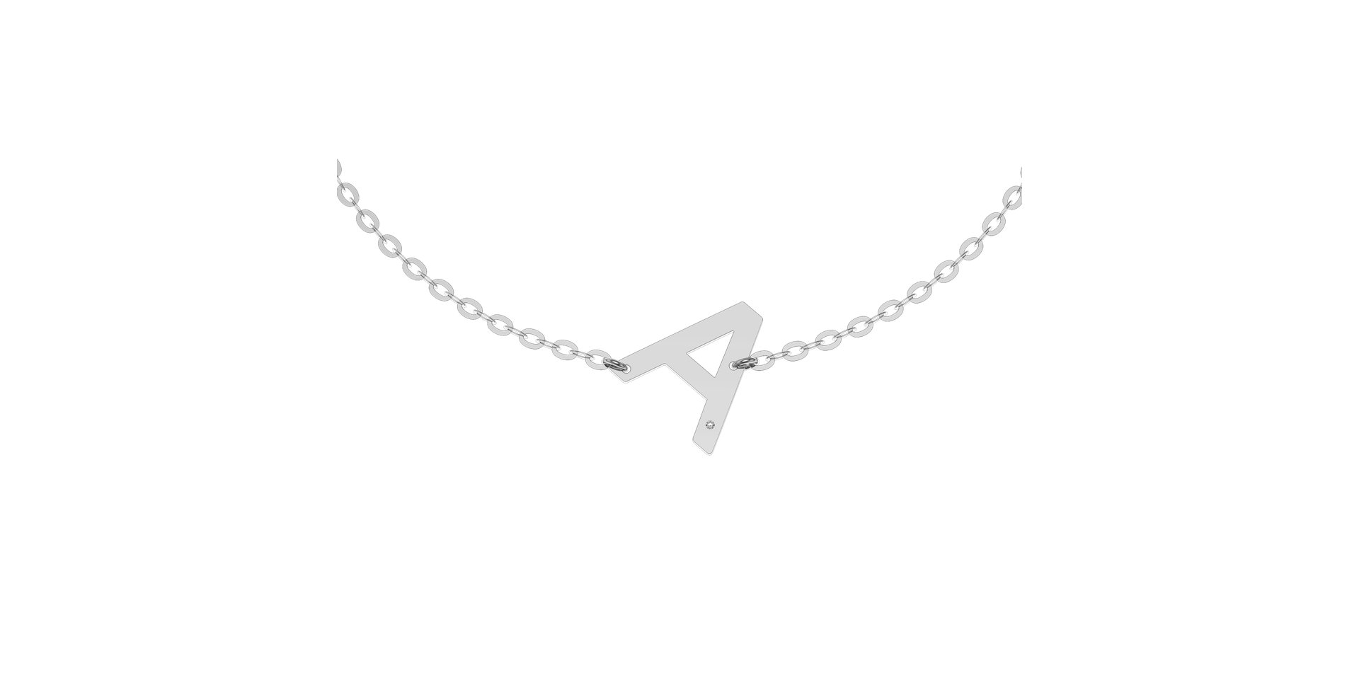 Náramek s diamantem Big Line A