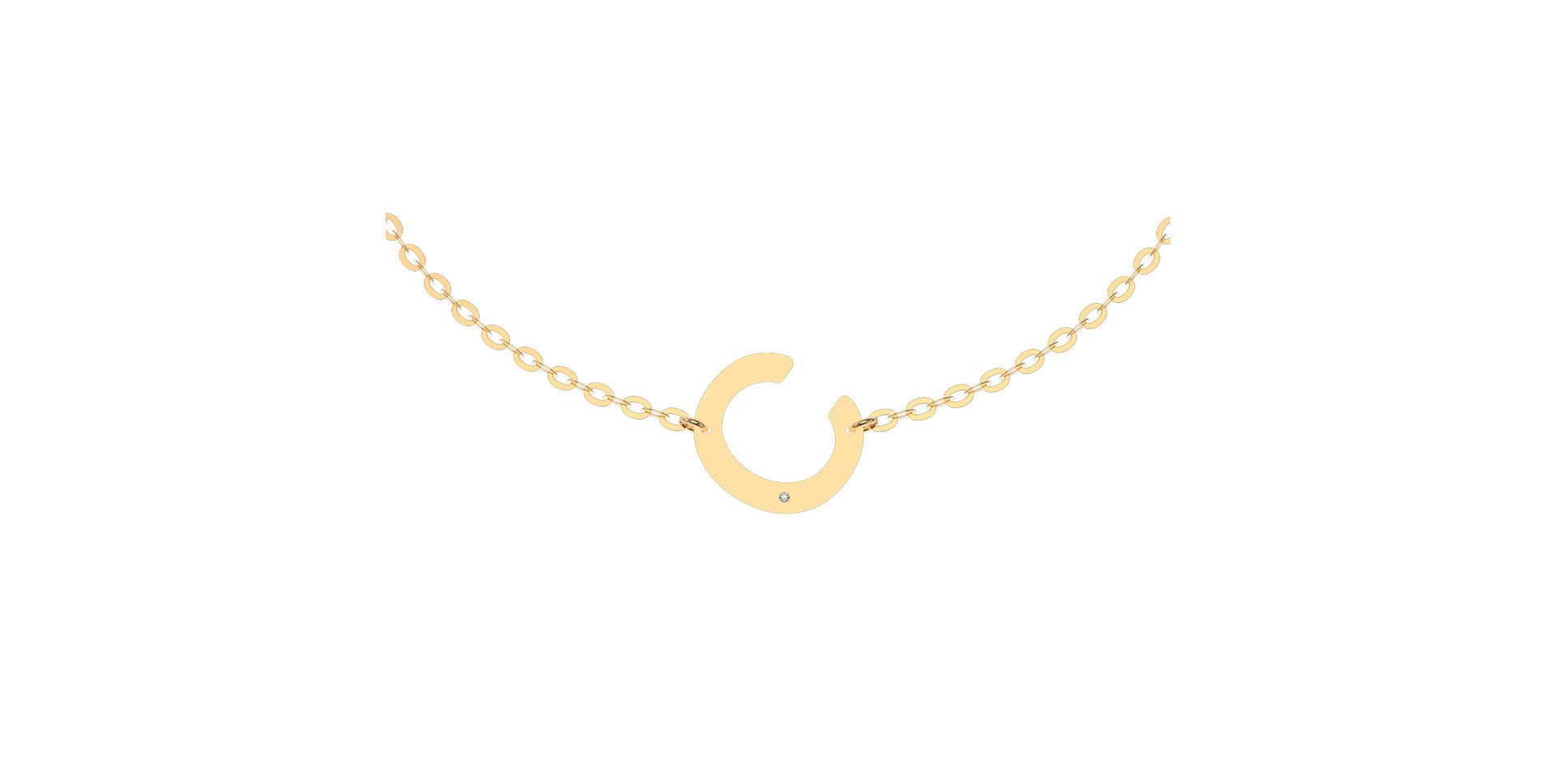 Náramek s diamantem Big Line C