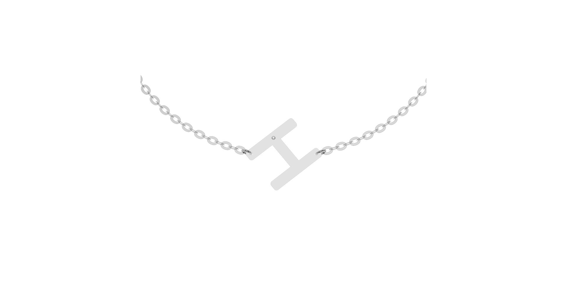 Náramek s diamantem Big Line H