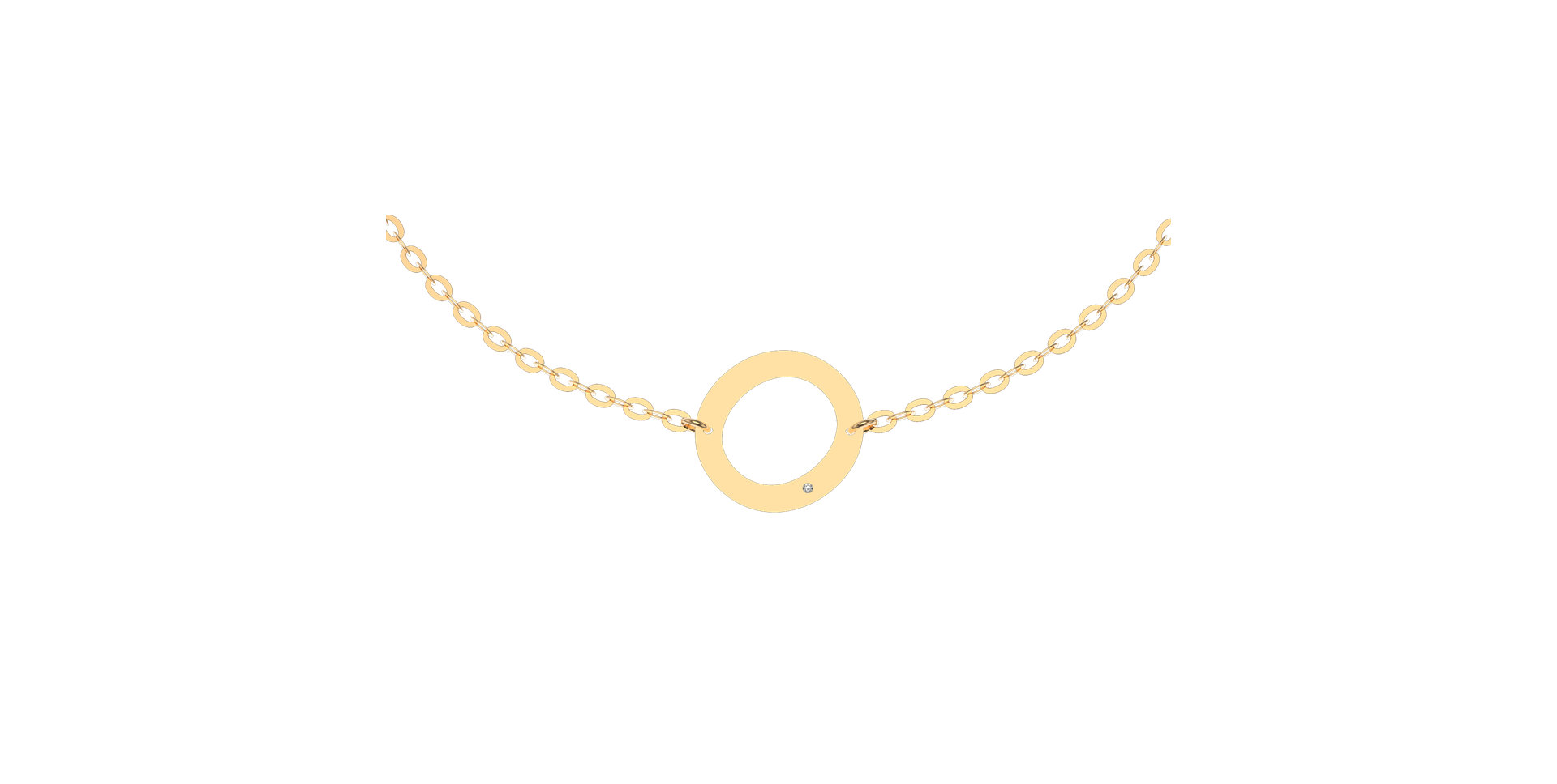 Náramek s diamantem Big Line O