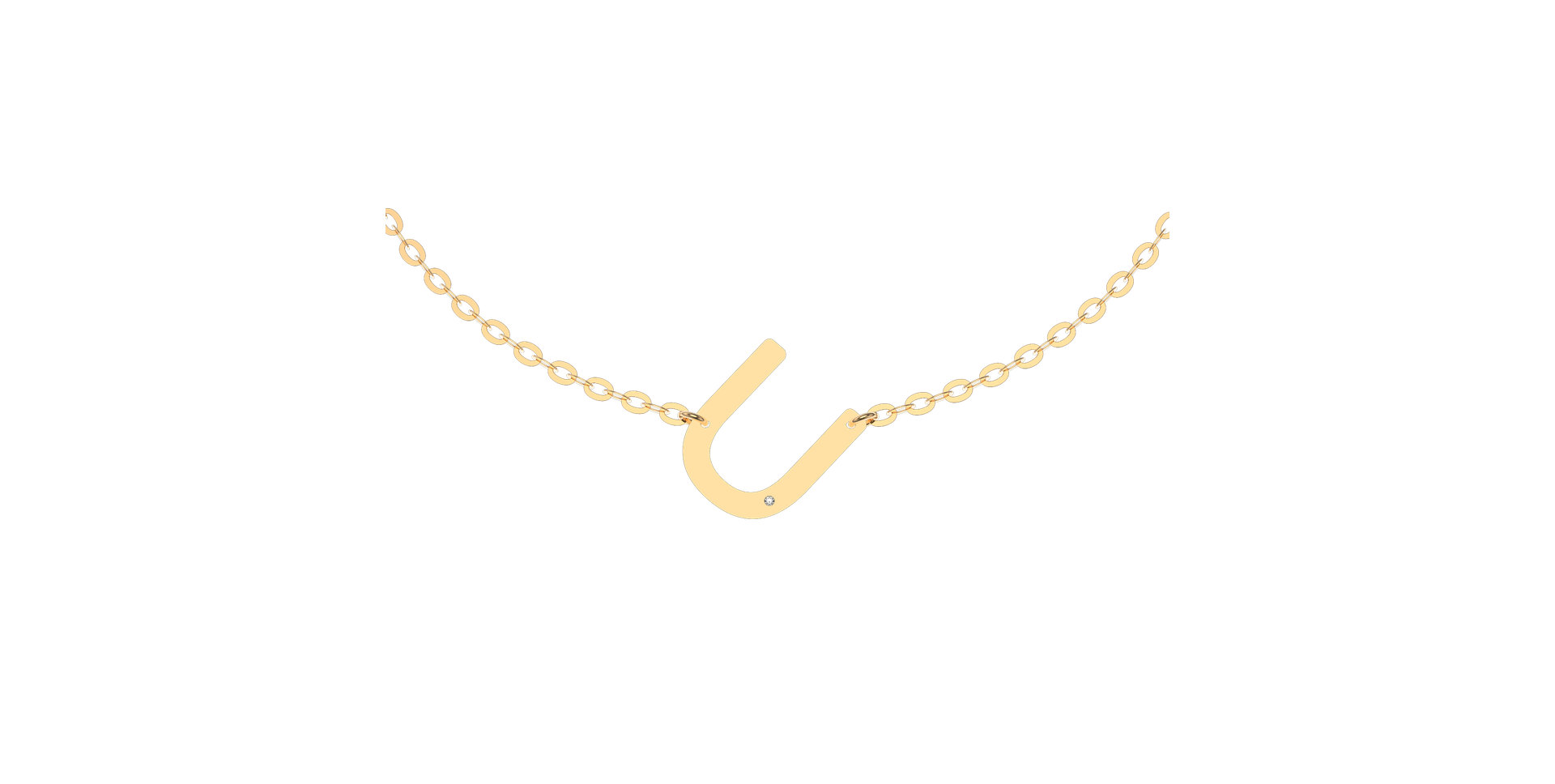 Náramek s diamantem Big Line U