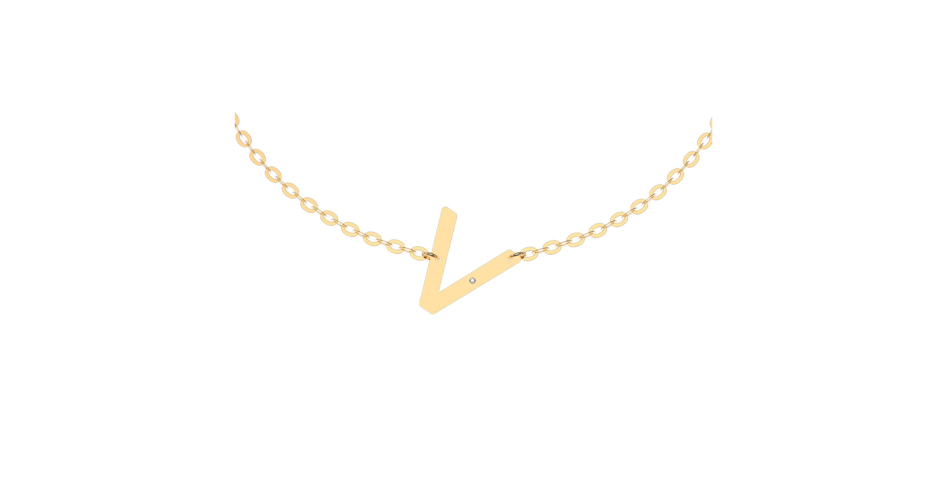 Náramek s diamantem Big Line V