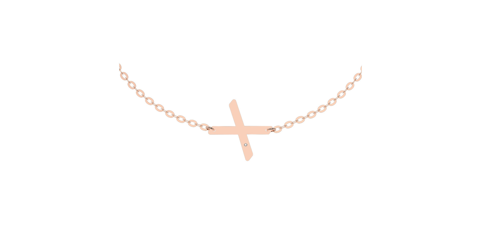 Náramek s diamantem Big Line X