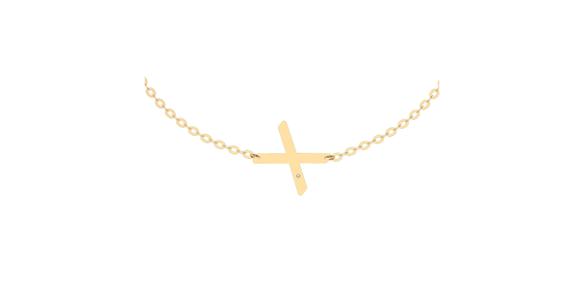 Náramek s diamantem Big Line X