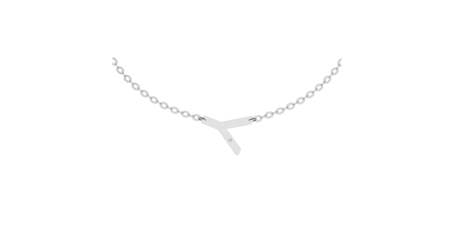 Náramek s diamantem Big Line Y