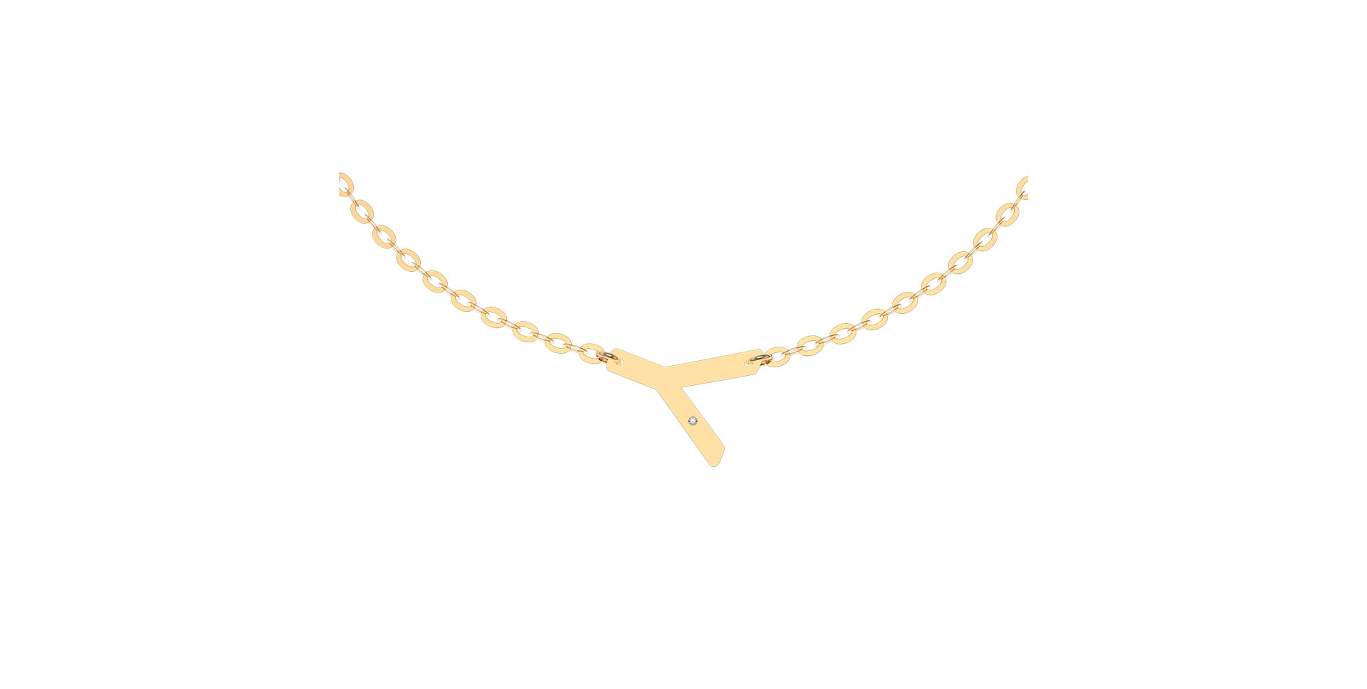 Náramek s diamantem Big Line Y