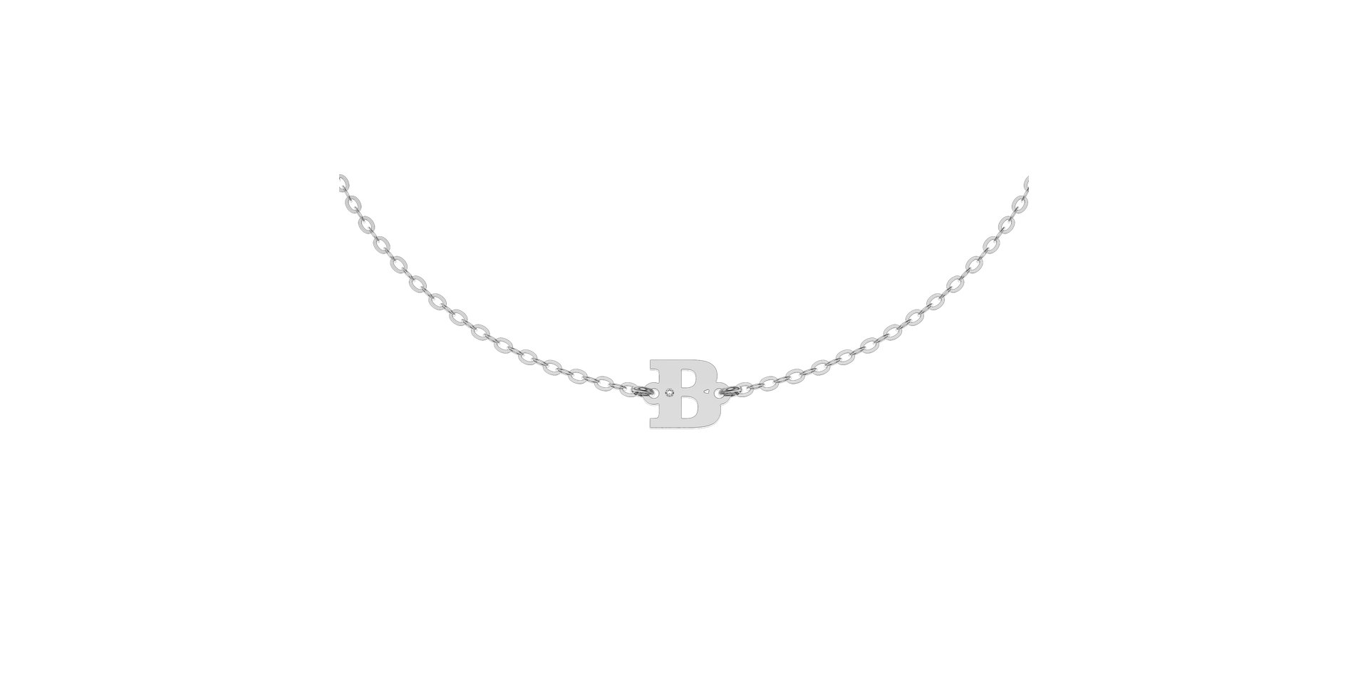 Náramek s diamantem Classic Big B