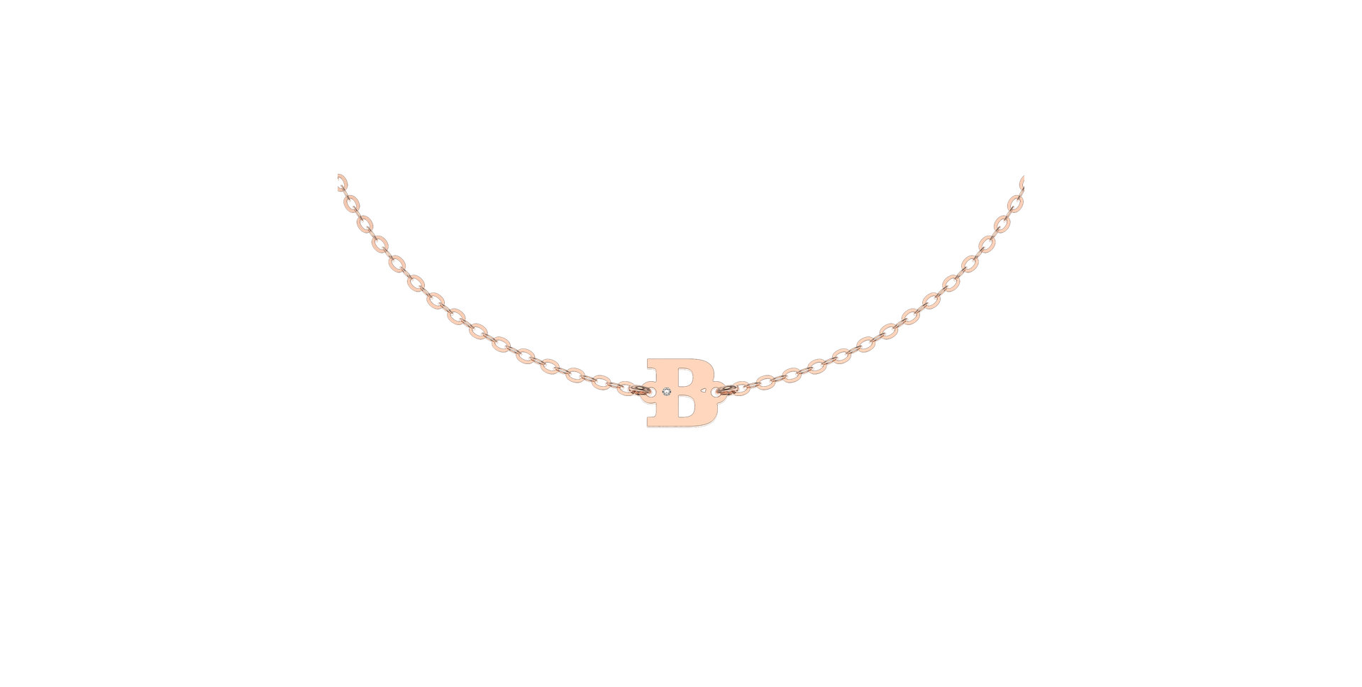 Náramek s diamantem Classic Big B