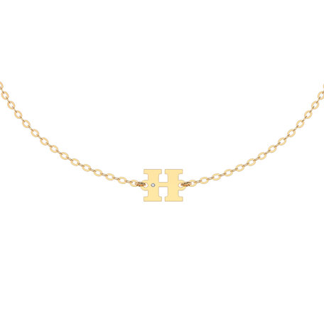 Náramek s diamantem Classic Big H