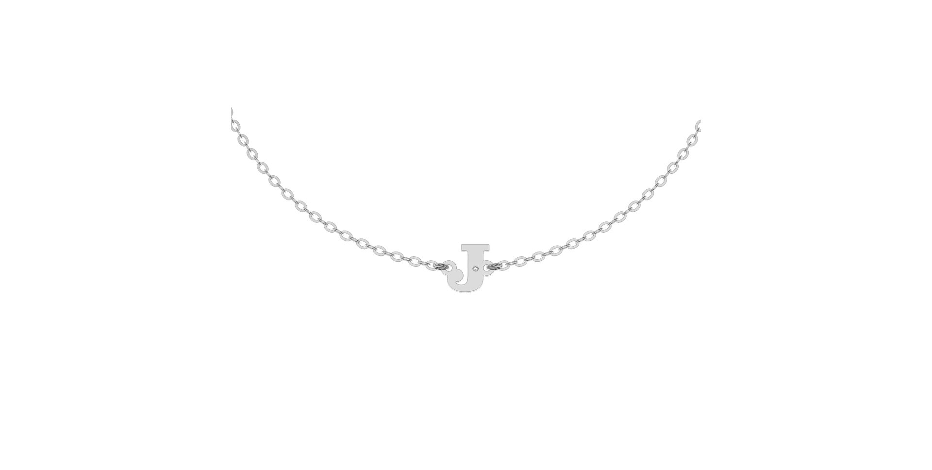 Náramek s diamantem Classic Big J